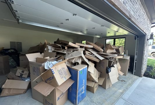 garage cardboard lrg Junk Ranger - Garage clear out for residential customers in Knoxville TN.